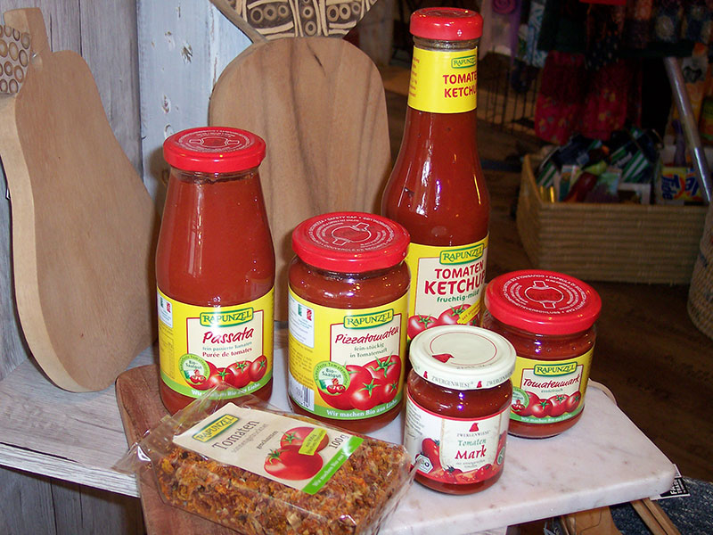 Bio-Tomatenprodukte